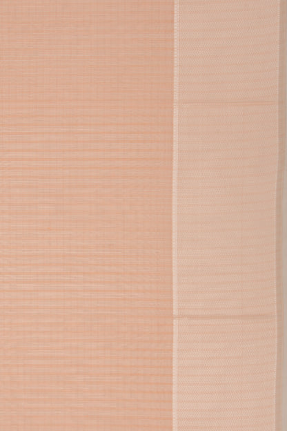 Maheswari Cotton Checks Peach Saree