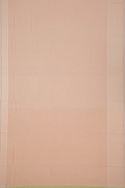 Maheswari Cotton Checks Peach Saree