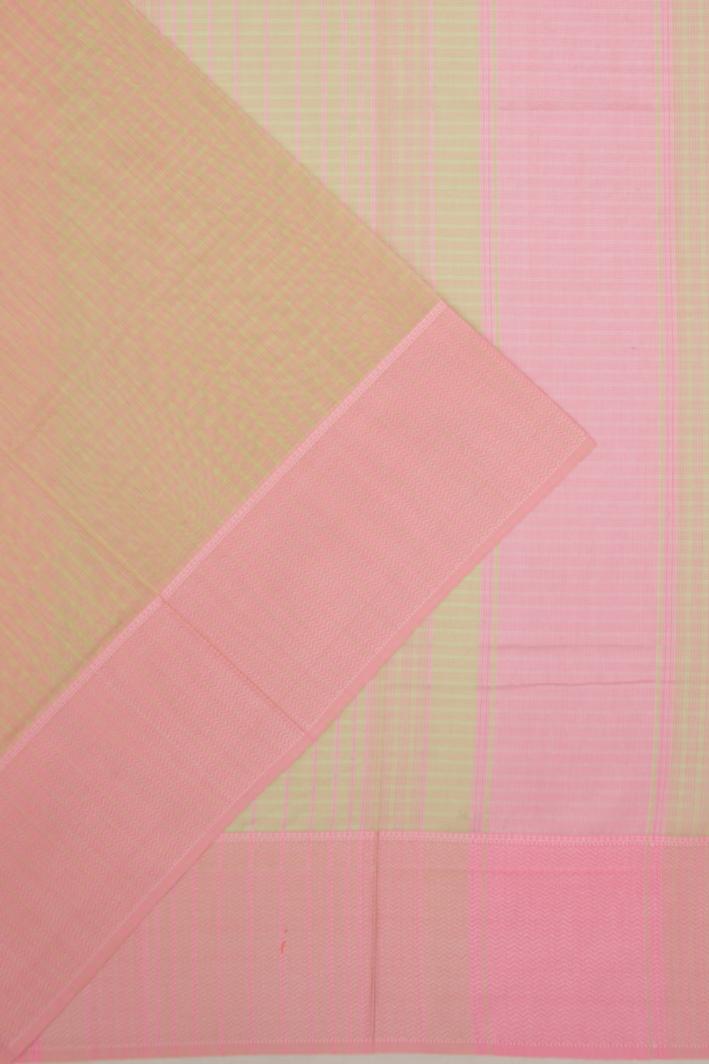 Maheswari Cotton Checks Pink Saree