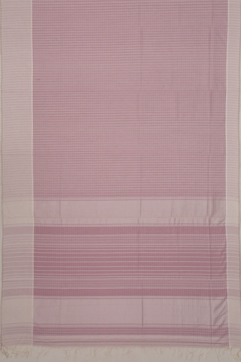 Maheswari Cotton Checks Lavender Saree