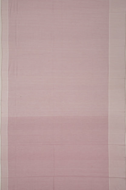 Maheswari Cotton Checks Lavender Saree