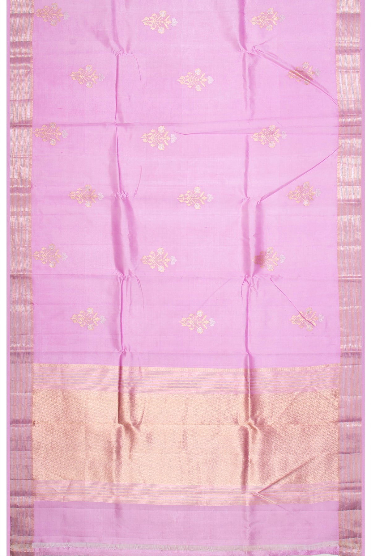 Banarasi Katan Silk Butta Pink Saree