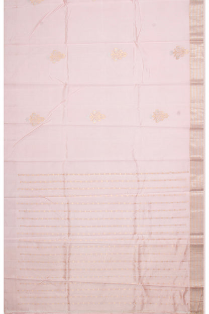 Banarasi Katan Silk Butta Pastel Pink Saree