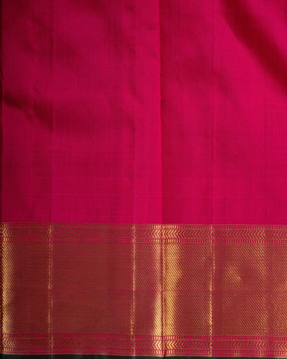 Kanchipuram Silk Jaal Pink Saree