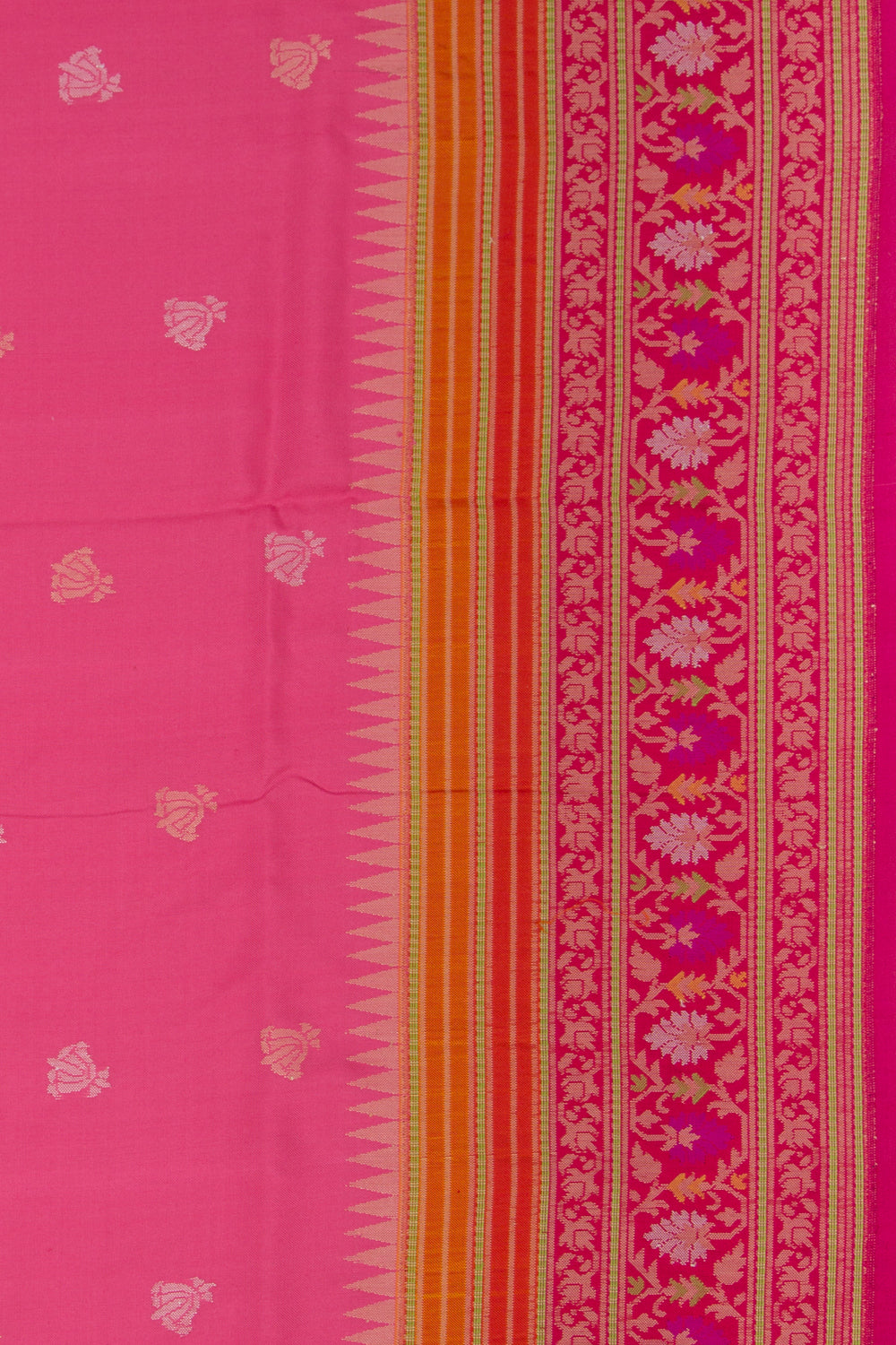 Banarasi Silk Butta Pink Saree