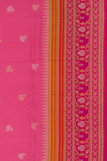 Banarasi Silk Butta Pink Saree