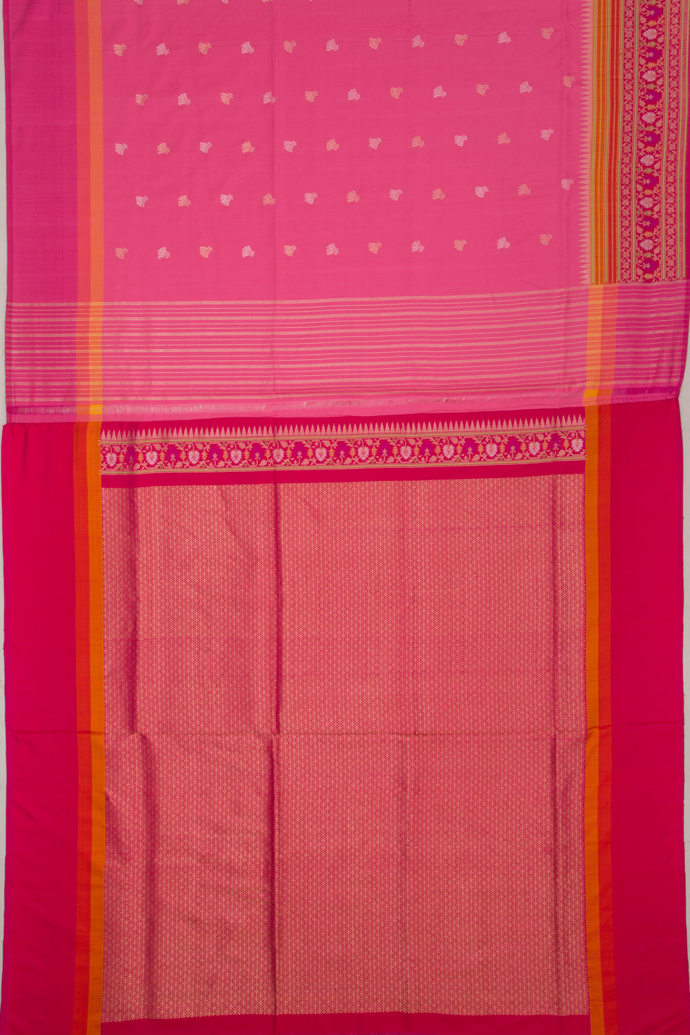 Banarasi Silk Butta Pink Saree