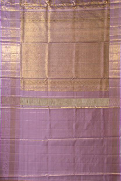 Kanchipuram Silk Tissue Lavender Saree