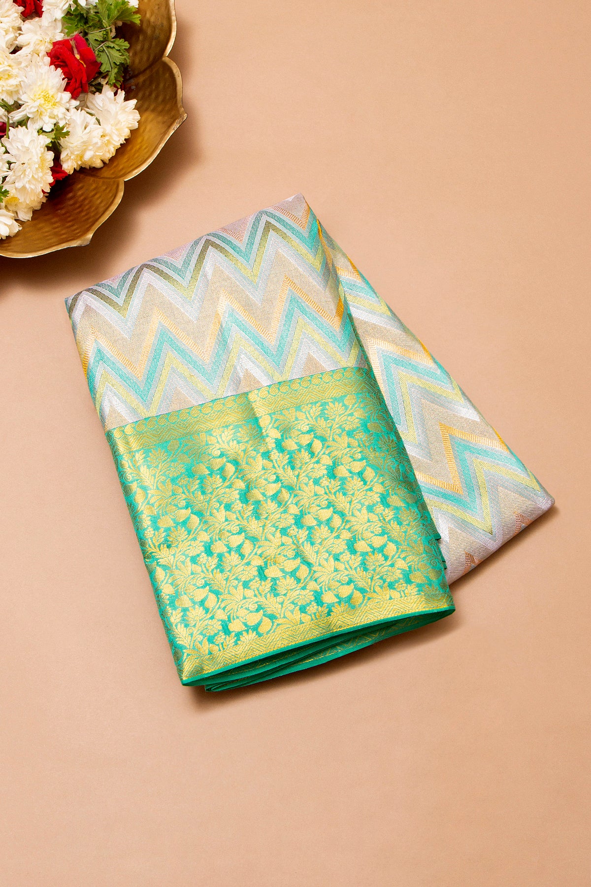 Taranga Kanchi Silk Tissue Multicolour Saree