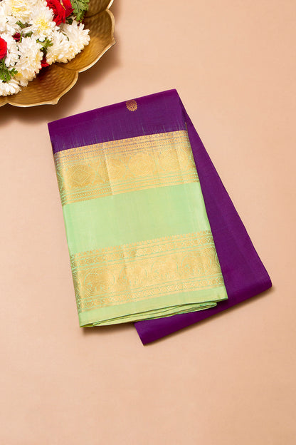 Taranga Kanchi Silk Butta Purple Saree