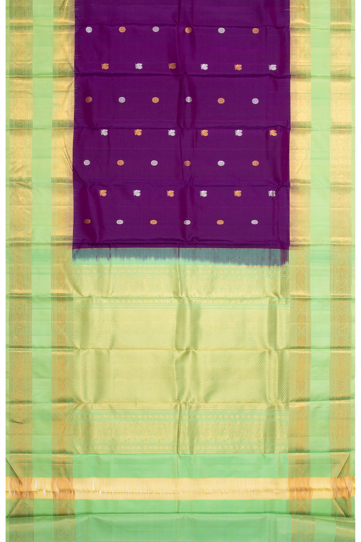 Taranga Kanchi Silk Butta Purple Saree