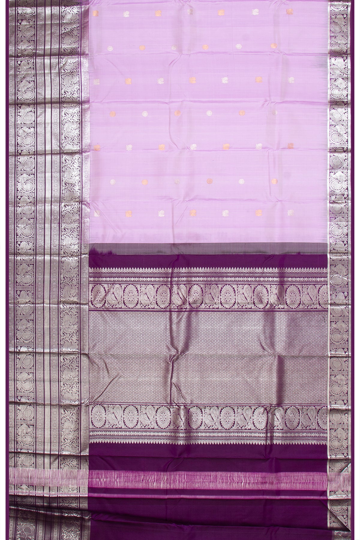 Taranga Kanchi Silk Butta Lavender Saree