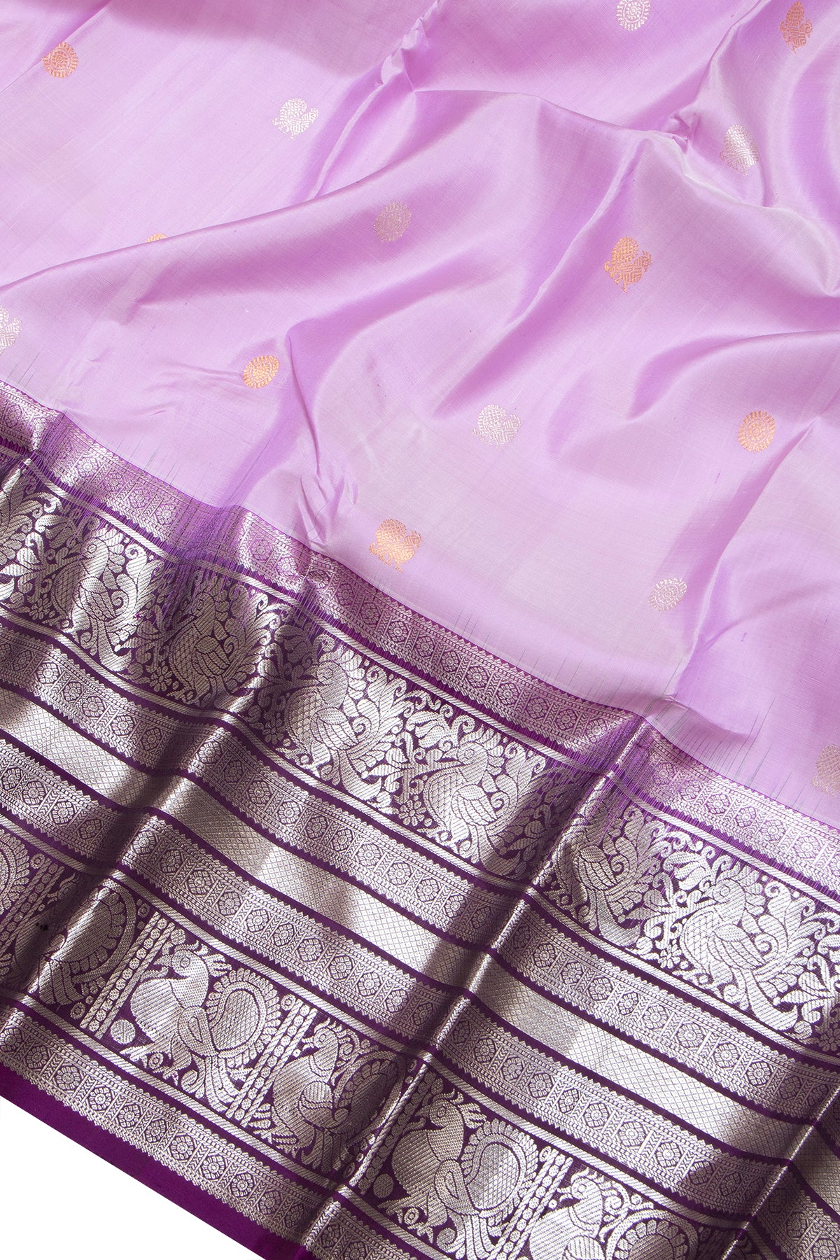 Taranga Kanchi Silk Butta Lavender Saree