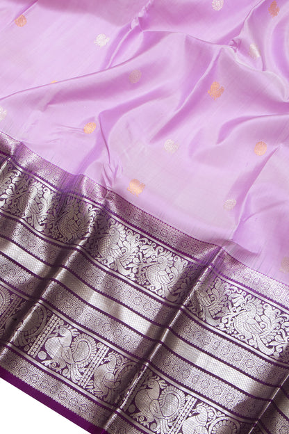 Taranga Kanchi Silk Butta Lavender Saree