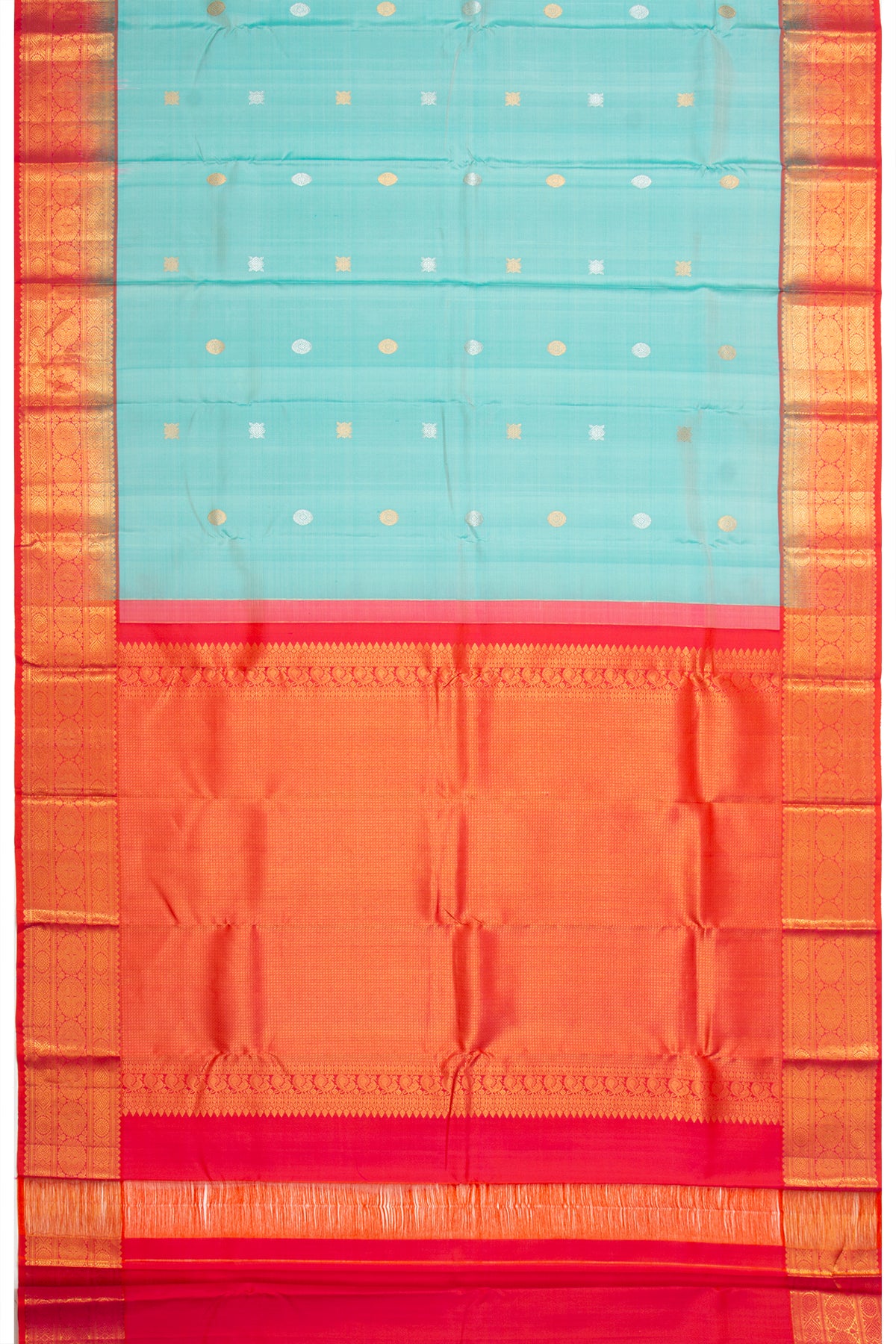 Taranga Kanchi Silk Butta Sky Blue Saree
