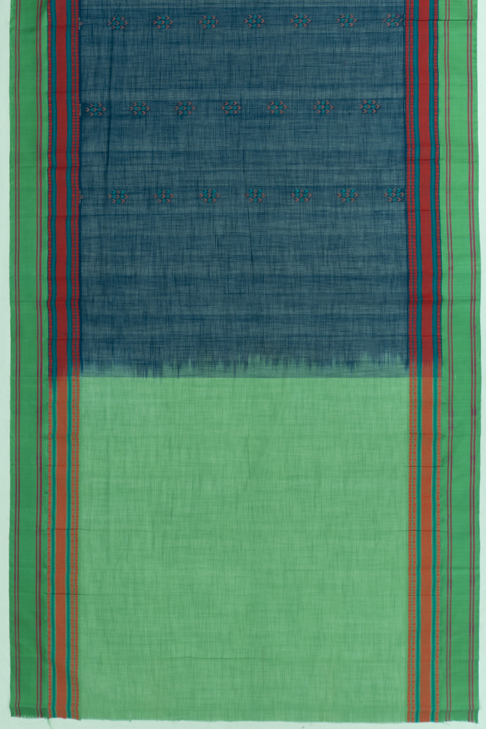 Chettinad Cotton Butta Dark Blue Saree
