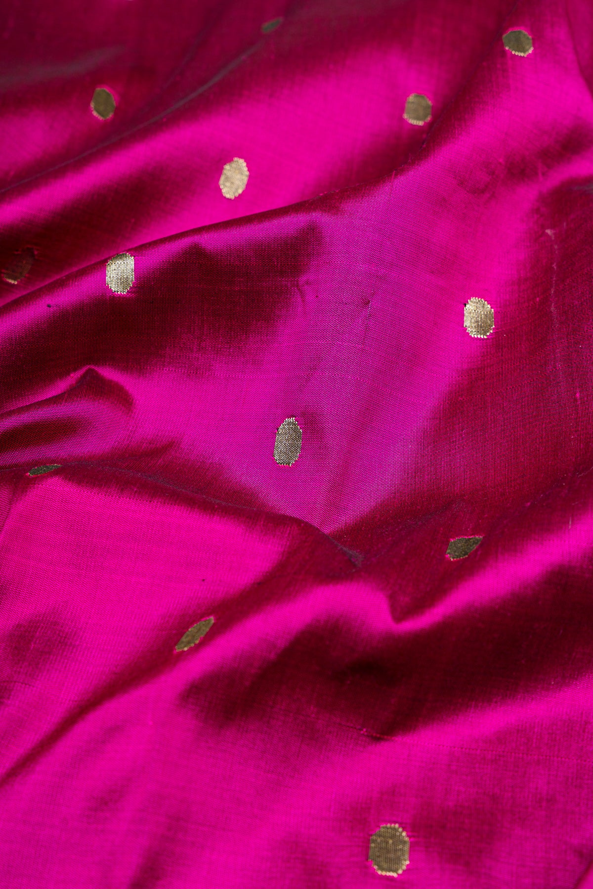 Paithani Silk Butta Purple Saree With Floral Border