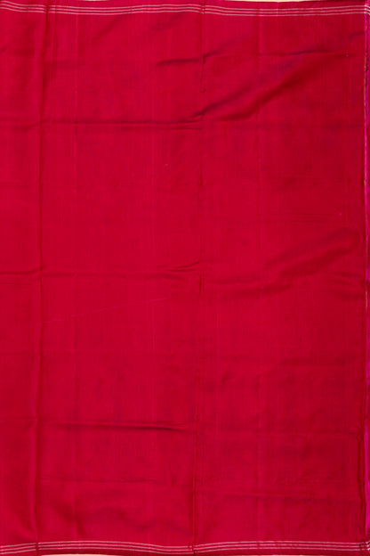 Semi Patan Patola Silk Ikat Red Saree