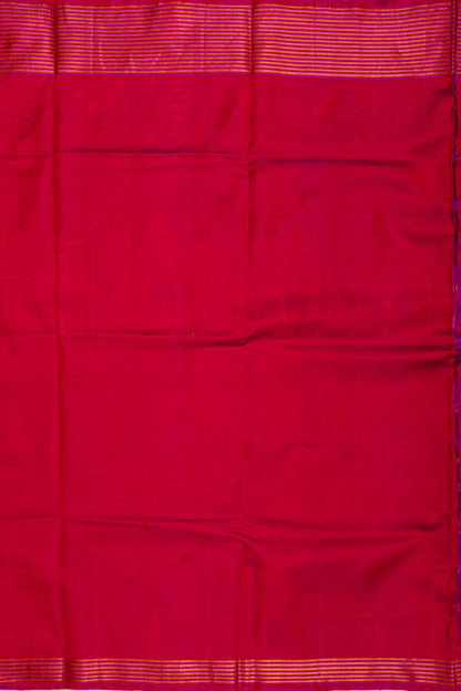 Semi Patan Patola Silk Ikat Purple Saree