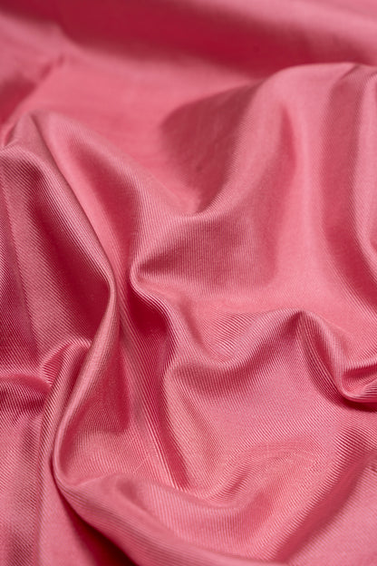 Kanchipuram Silk Ikat Twill Baby Pink Saree