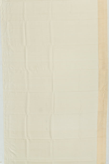 Banarasi Silk Plain Cream Dhoti With Kurtha And Kanduva