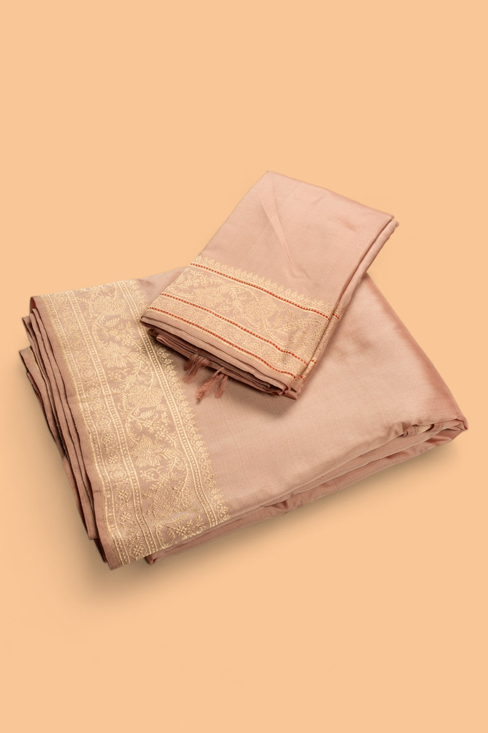 Banarasi Silk Plain Snuff Dhoti With Kurtha And Kanduva