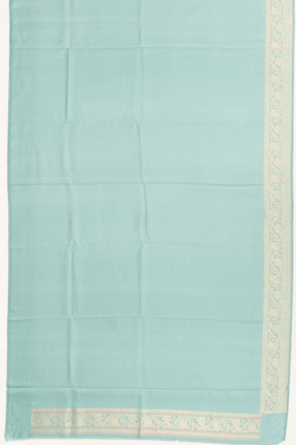 Banarasi Silk Plain Blue Dhoti With Kurtha And Kanduva