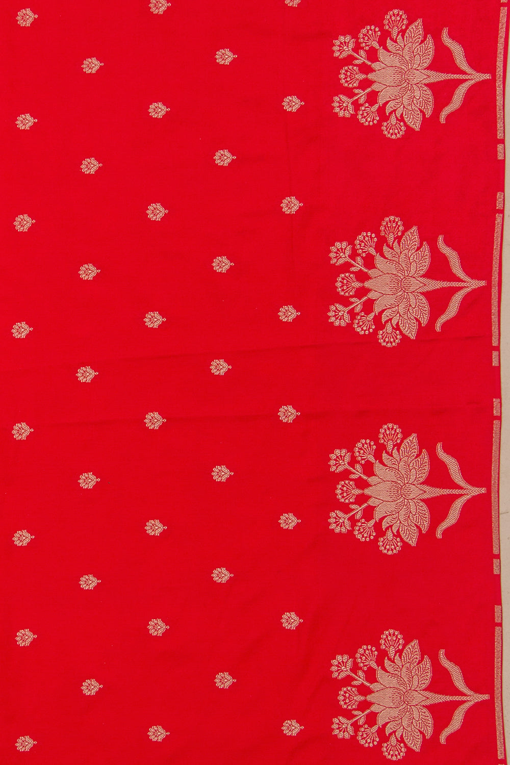Banarasi Satin Brocade Red Saree