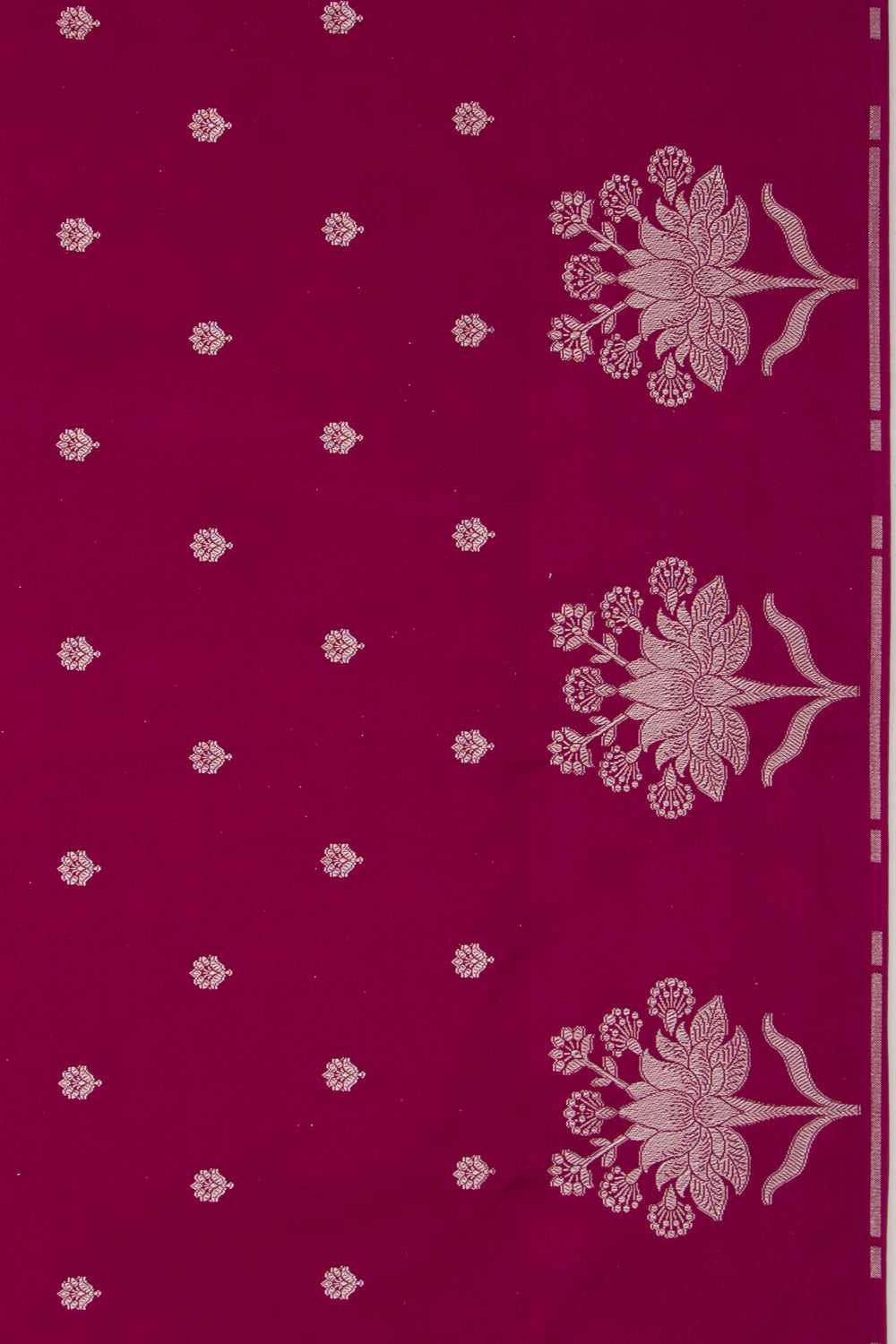 Banarasi Satin Brocade Purple Saree