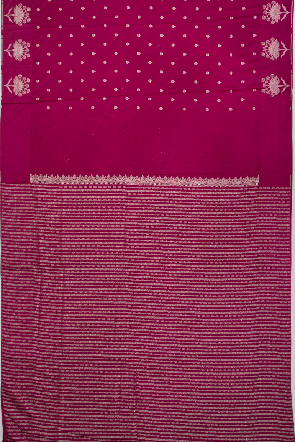 Banarasi Satin Brocade Purple Saree