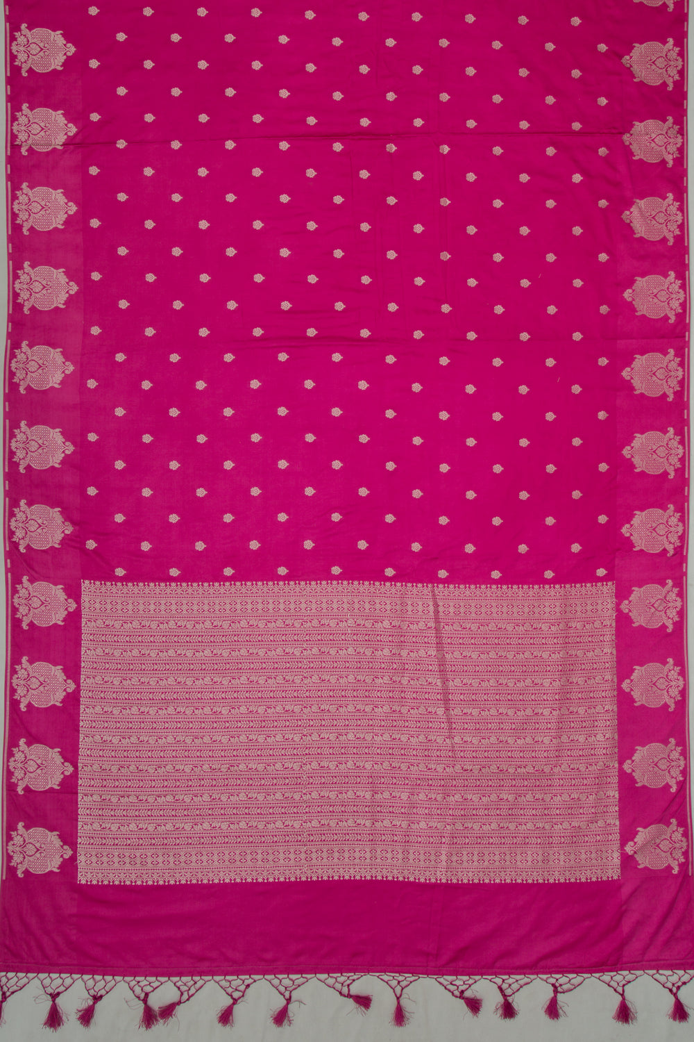 Banarasi Satin Brocade Pink Saree