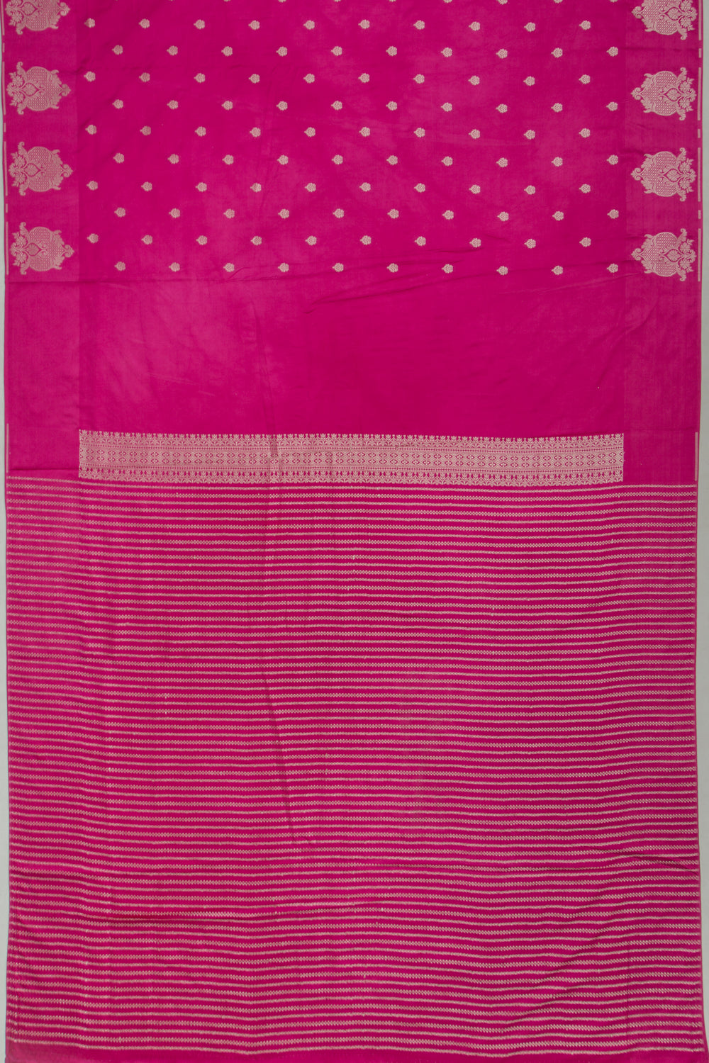 Banarasi Satin Brocade Pink Saree