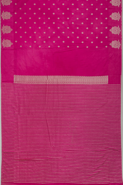 Banarasi Satin Brocade Pink Saree