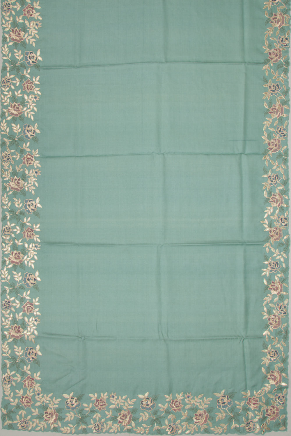 Tussar Plain Pastel Blue Saree