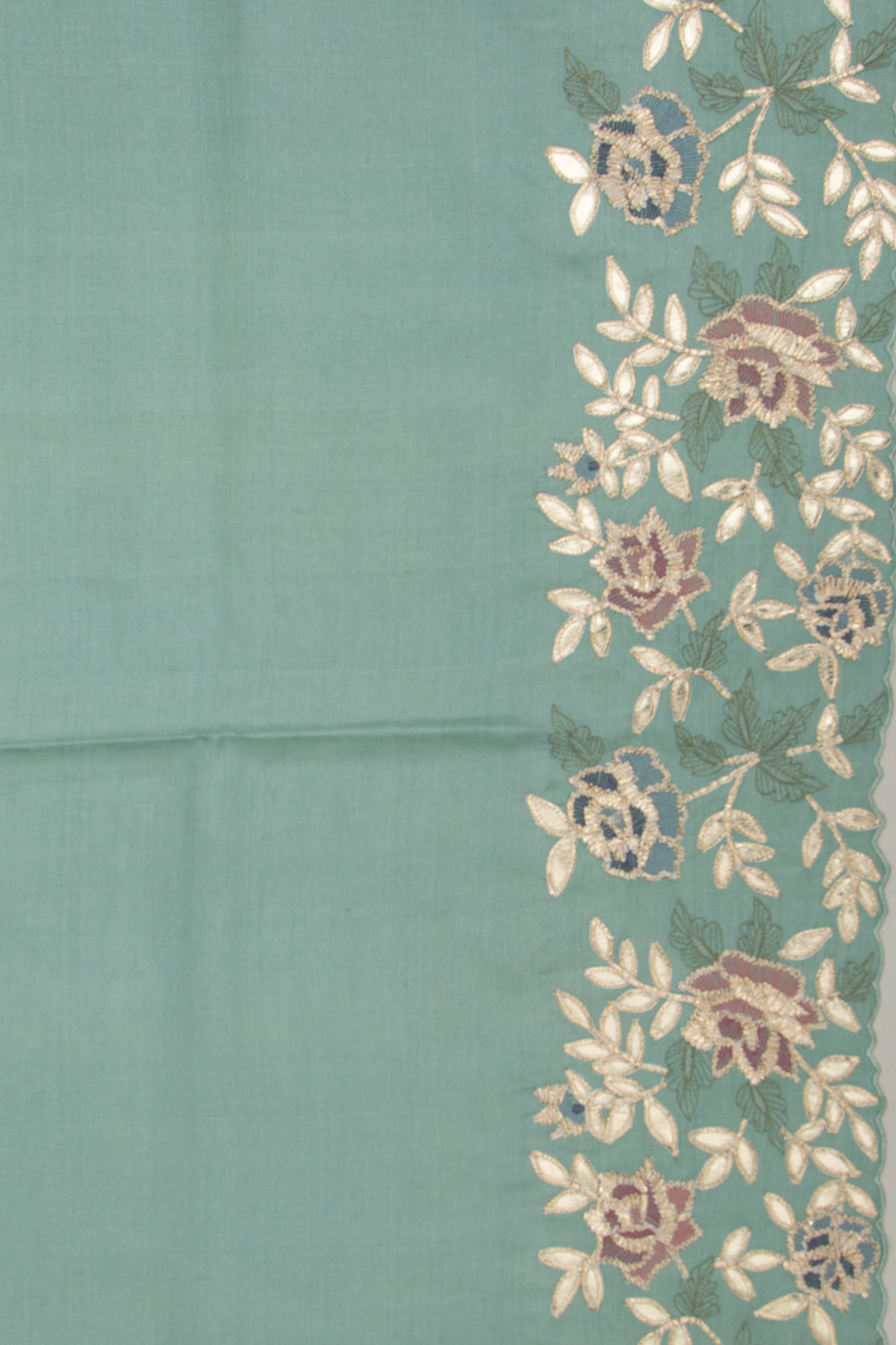 Tussar Plain Pastel Blue Saree