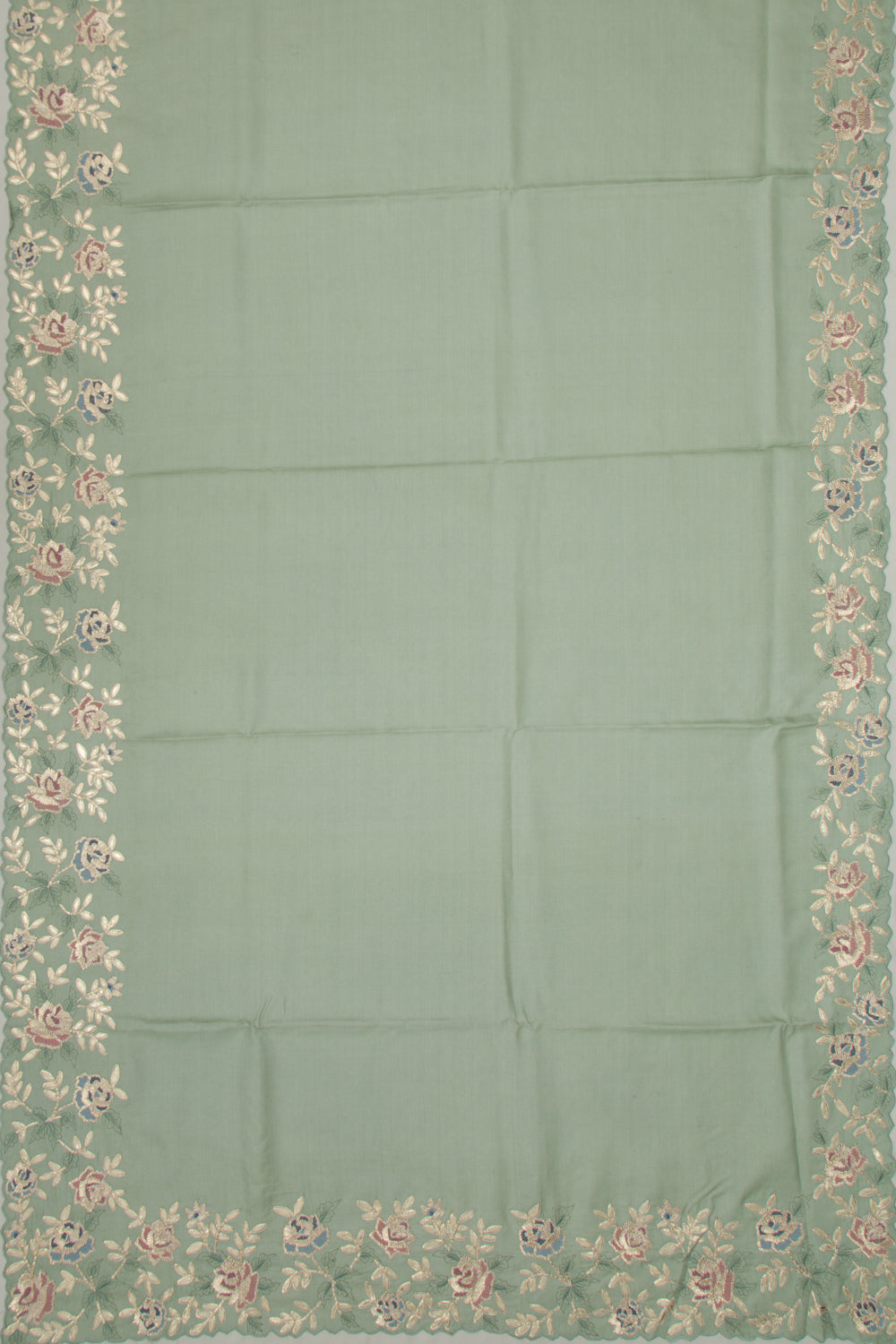Tussar Plain Pastel Green Saree