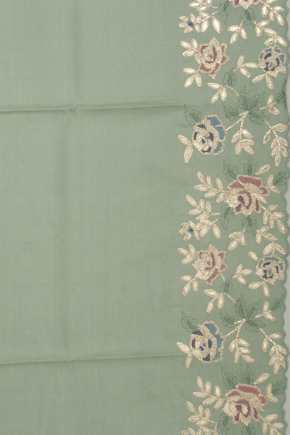 Tussar Plain Pastel Green Saree