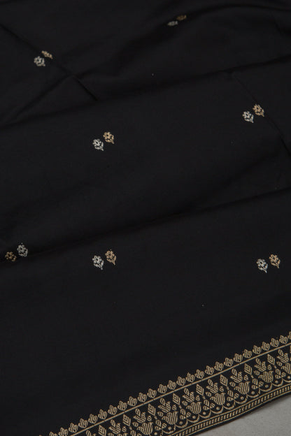 Banarasi Katan Silk Butta Black Saree