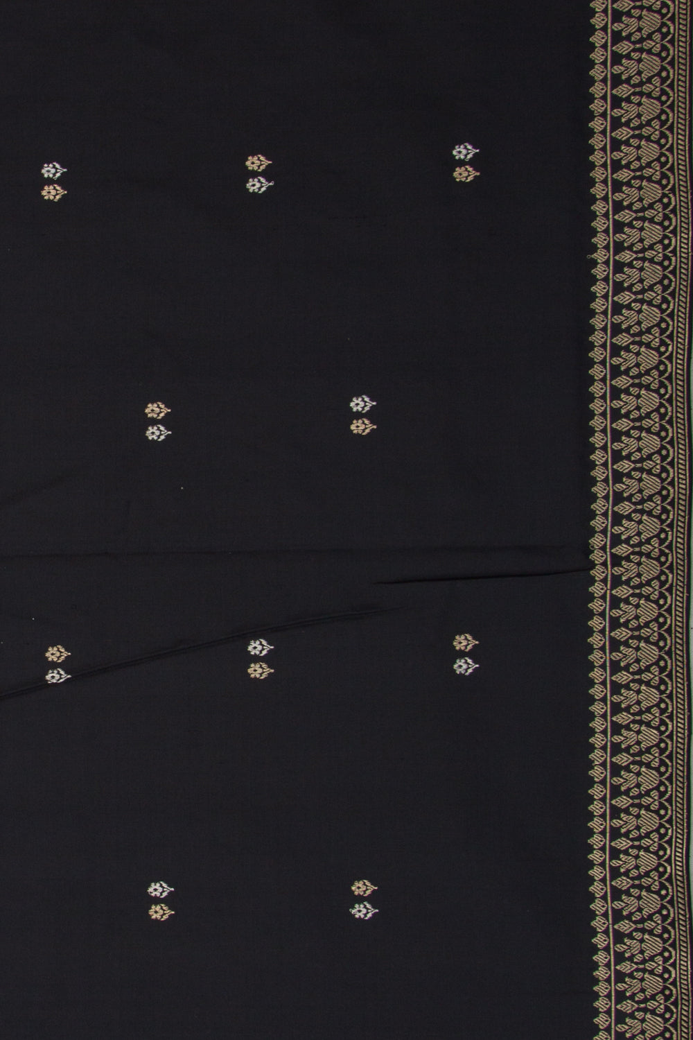 Banarasi Katan Silk Butta Black Saree