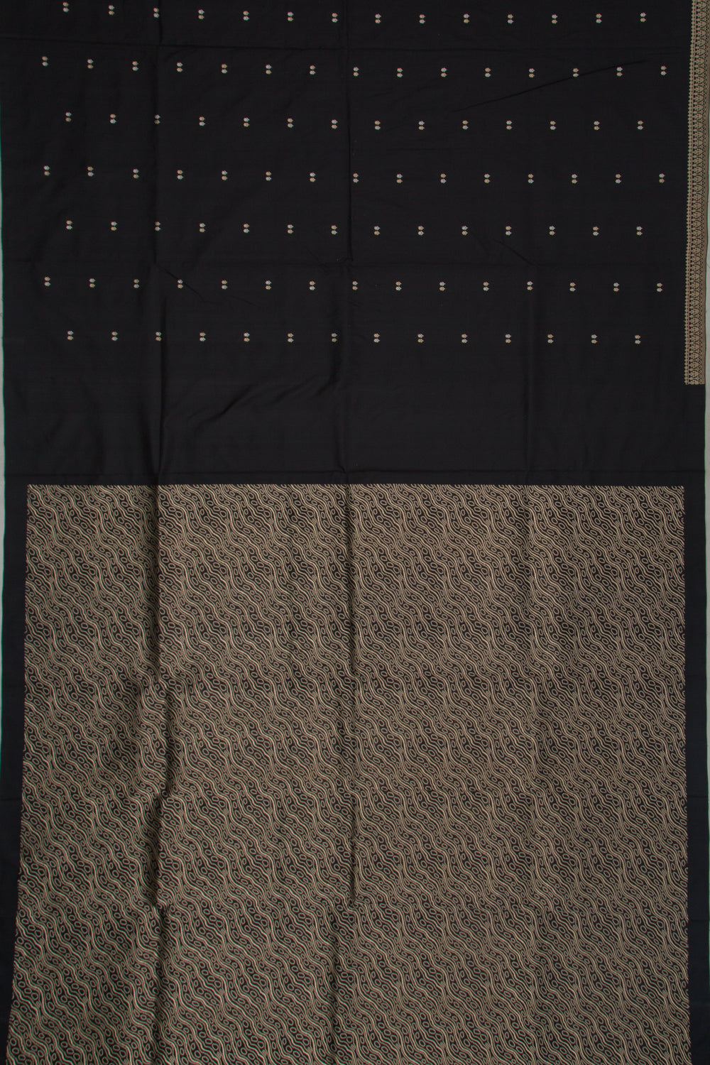 Banarasi Katan Silk Butta Black Saree