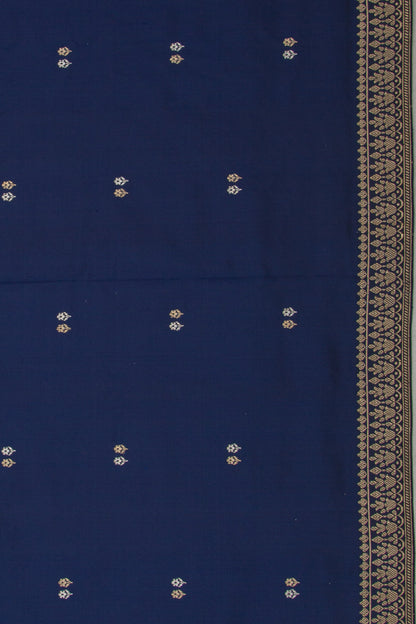 Banarasi Katan Silk Butta Dark Blue Saree