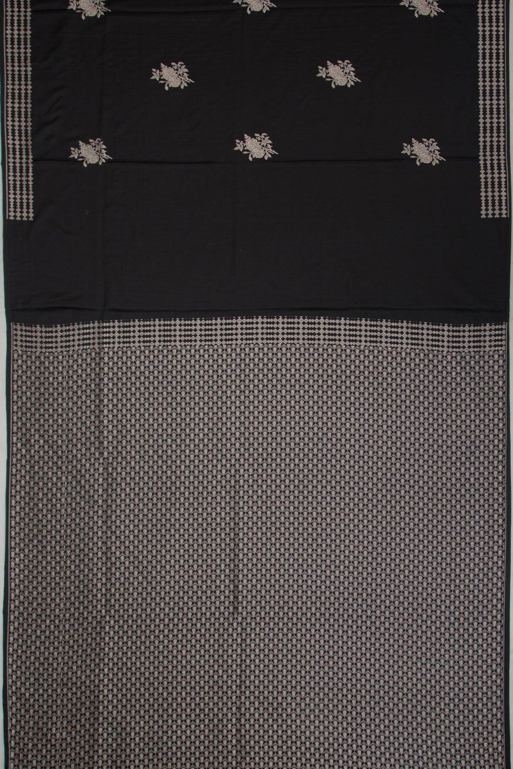 Banarasi Katan Silk Butta Black Saree