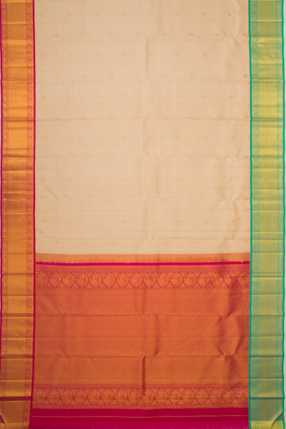 Kanchipuram Silk Butta Peach Saree