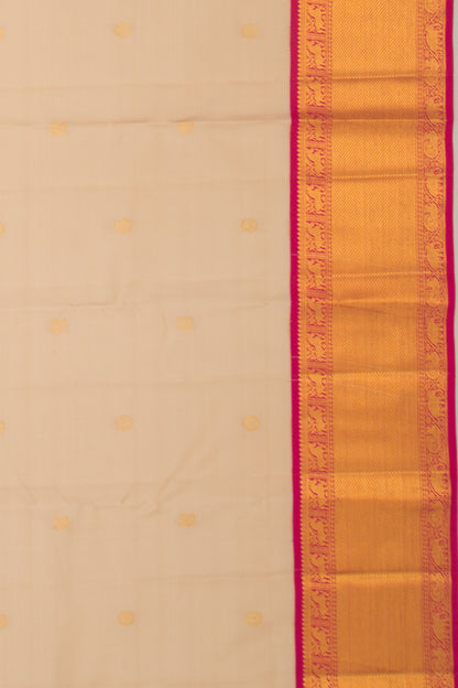 Kanchipuram Silk Butta Peach Saree