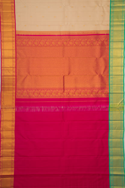 Kanchipuram Silk Butta Peach Saree