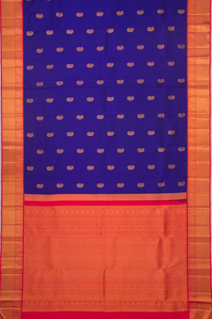 Kanchipuram Silk Butta Royal Blue Saree