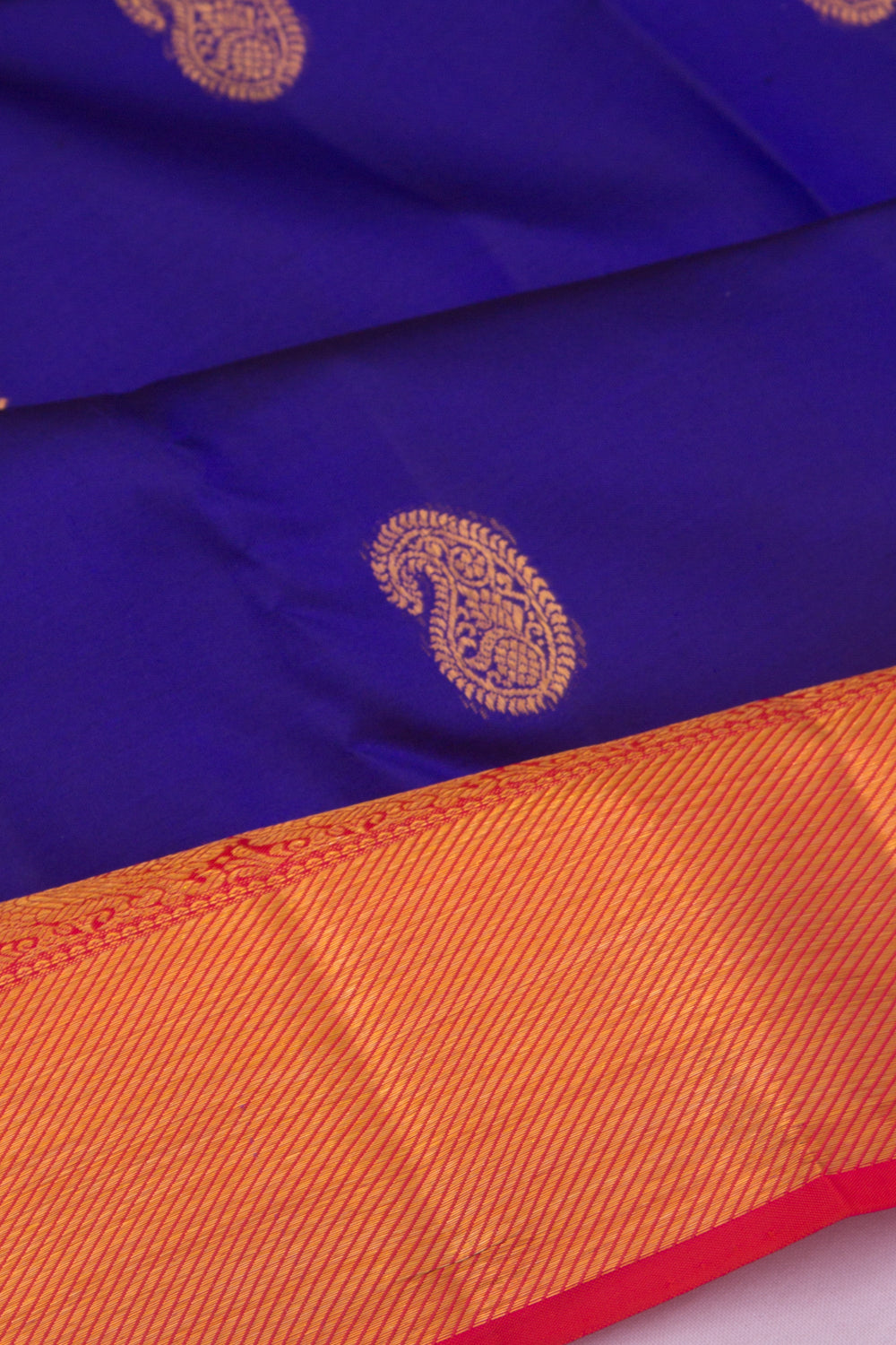 Kanchipuram Silk Butta Royal Blue Saree