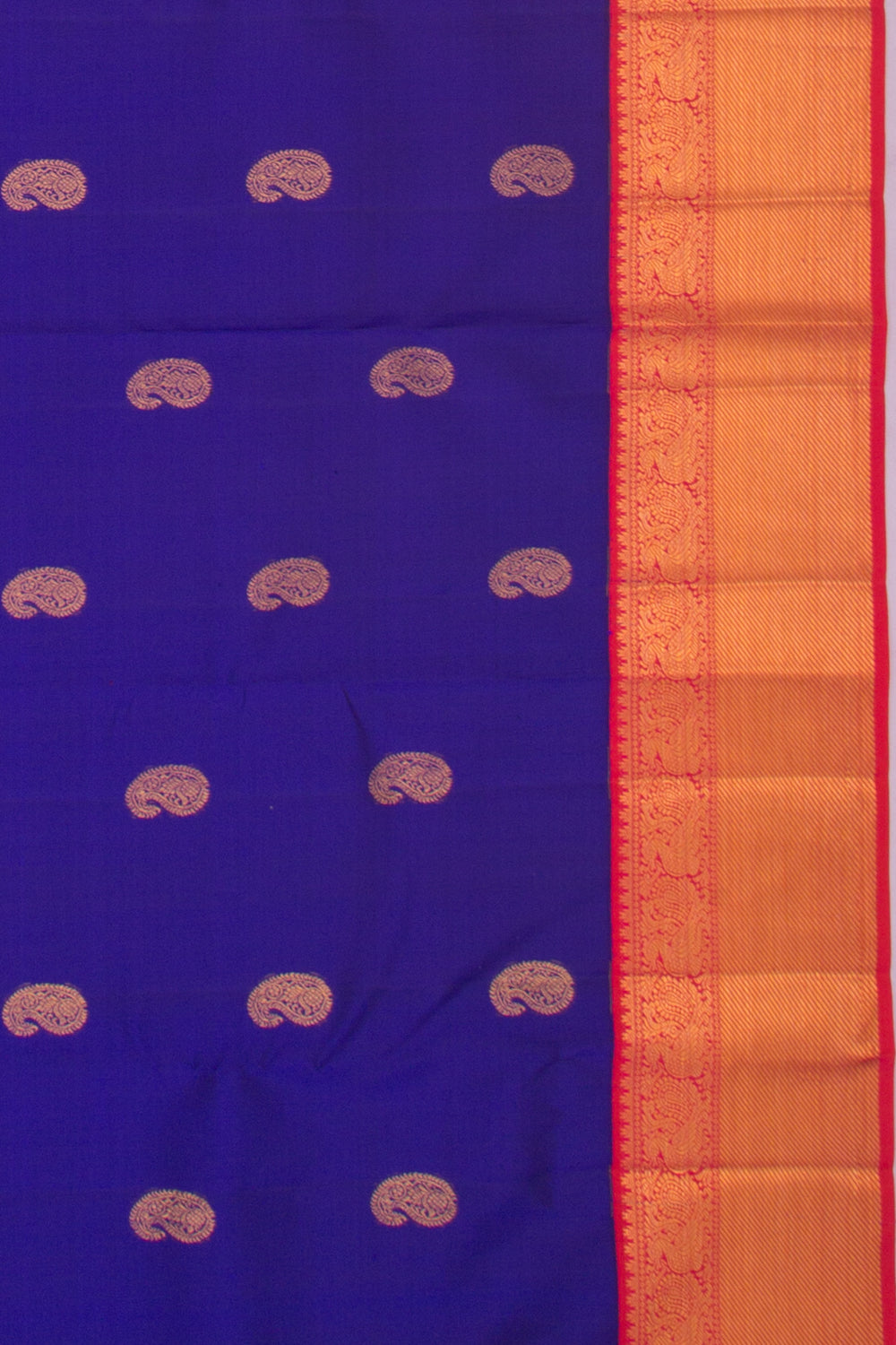 Kanchipuram Silk Butta Royal Blue Saree