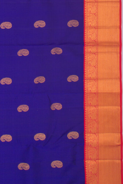 Kanchipuram Silk Butta Royal Blue Saree