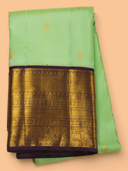 Kanchipuram Silk Butta Pastel Green Saree
